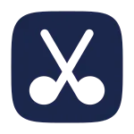 Scissors Square SVG Icon